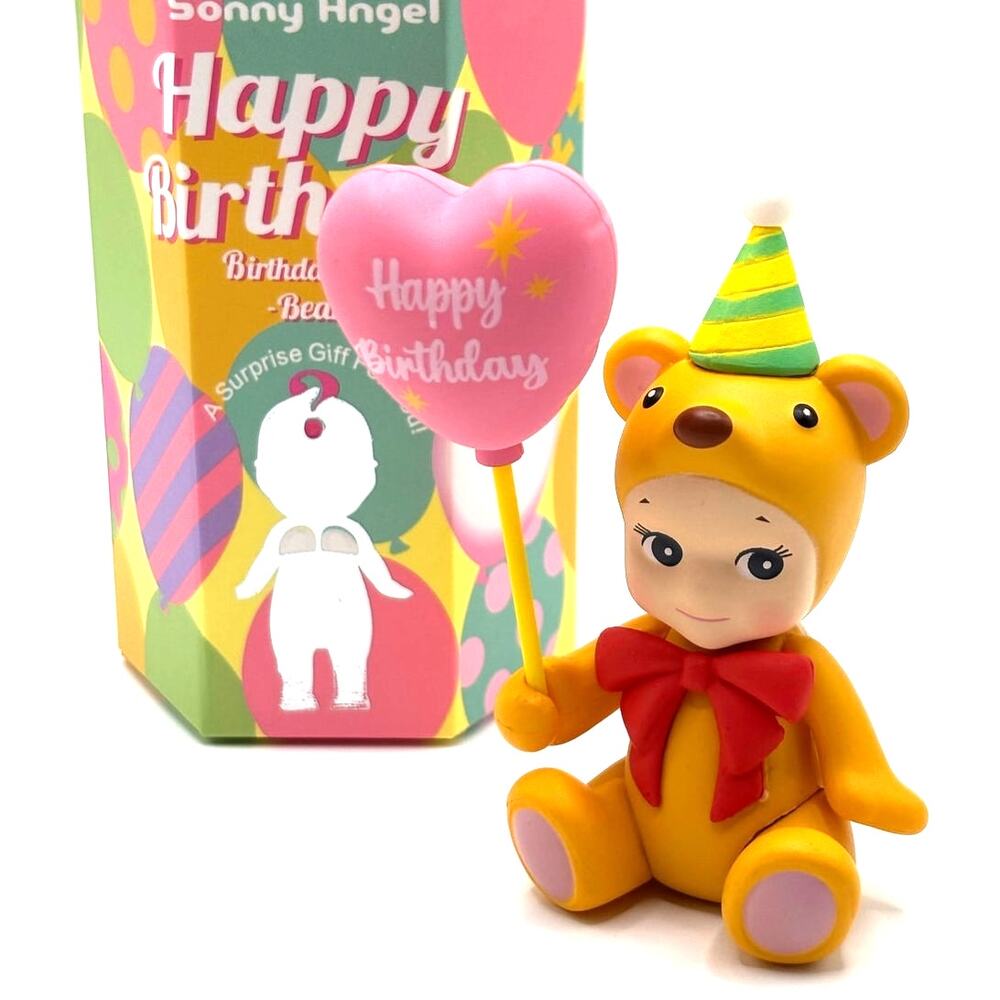 New Unbranded Kewpie/Angel Collectible Mini Figure, BD Bear w/Ballon, Open Bx